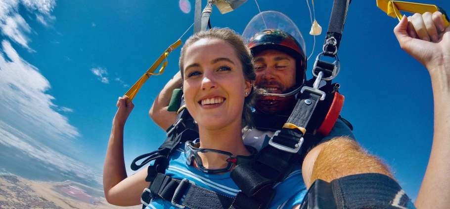 Delmas Tandem Skydive With Hand Camera-3